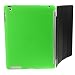 igadgitz Green Tough Gel Skin (Thermoplastic Polyurethane TPU) Back Cover for NEW Apple iPad 3 (3rd Generation) Wi-Fi 4G + Screen Protector. Custom made for use with Smart Cover Attached.
