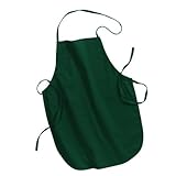Port Authority 30 inch Apron Adjustable Neck Strap Full-Length with Pockets Available in 8 Colors