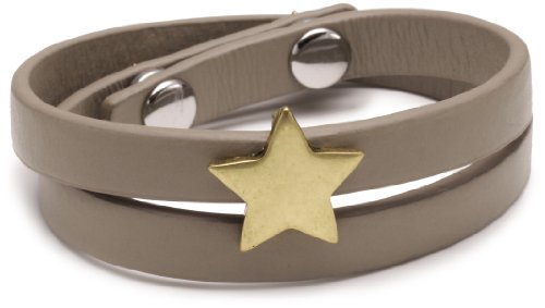 Pilgrim Damen-Armband aus der Serie Leather Bracelets Vergoldet Grau 41 cm 27122-2112 Preisvergleich