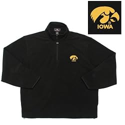 Iowa Hawkeyes NCAA "Glacier" Fleece Pullover Sweatshirt (Black)