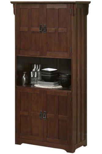 Craftsman Cupboard 2-shelf Macintosh Oak