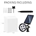 Solarmks SY-1104 Solar Power Spotlight 3.7 V Cordless 4 Led Landscape Lighting