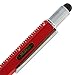 MONTEVERDE USA 9-in-1 Tool Mechanical Pencil in Red – Multifunctional Pencil with Stylus, Screwdrivers, Ruler, and Eraser – Exclusive Collection Great Gift for Engineers