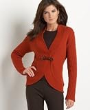 Jones New York Signature Ribbed Cardigan with Toggle