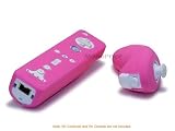 Nintendo Wii Remote Control Nunchuck Silicone Skin - Pink