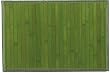 Laser Printed Split Bamboo Citrus Green Placemat 18" x 12" Set / 6