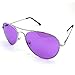 Enimay Mens The Hangover Bradley Cooper Colored Aviator Poker Sunglasses Purple