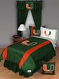 NCAA Miami Hurricanes - 5pc BED IN A BAG - Queen Bedding Set