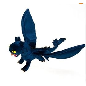 How To Train Your Dragon Deluxe 17.5" X 21.5" Figure NIGHT FURY TOOTHLESS Figure Plush Doll Toy collectible (Free Gift: 6 inch Grim Reaper Figure Plush) -UK XTRAFUN ESSENTIAL