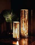 Antique Mirror Hurricance Lamp small (13''x5.5'')|AM-SHR