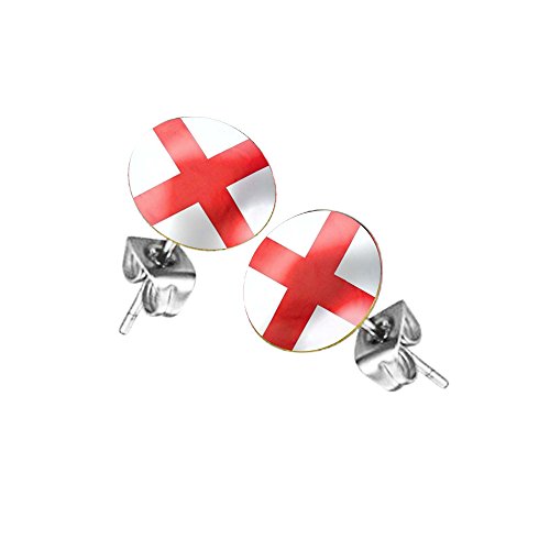 Taffstyle® Ohrstecker Ohrringe Stecker Fußball Fanartikel WM & EM England