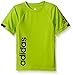 adidas Little Boys' Performance Tee Shirt, Semi Solar Slime, 5