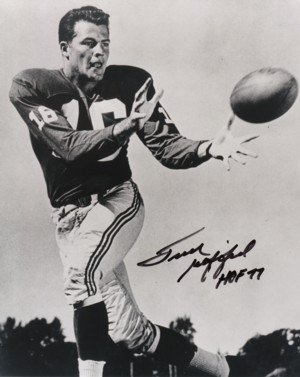 Frank Gifford Signed New York Giants 8x10 Photo HOF77