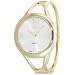 XOXO Women's XO1096 Silver Dial Gold-tone Bangle Watch