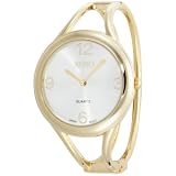 XOXO Womens XO1096 Silver Dial Gold-tone Bangl