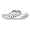 1/10ct Three-Stone Diamond Promise Ring in Sterling Silver (sizes 4 - 9)