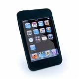 Tuff-Luv Slim&Lite Silicone skin case cover & topcoat screen protection pack for (Ipod Touch 2nd Gen 8GB/16GB/32GB) - (Black)