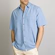 Sandals Cay Men's Heritage Blue Checkered Silk Camp Shirt