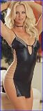 Lingerie Vinyl Look Lingerie Mini Dress
