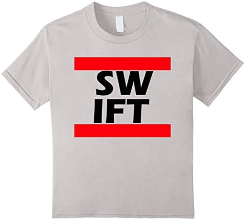 RUN Swift TS  T Shirt - Kids 10 - Silver