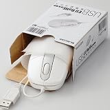 エレコム EU RoHS指令準拠 USB 光学式マウス コンパクトサイズ/簡易パッケージ(ホワイト) M-M1URWH/RS