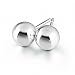 Bling Jewelry Sterling Silver Bead Ball Stud Earrings 8mm 9mm 10mm