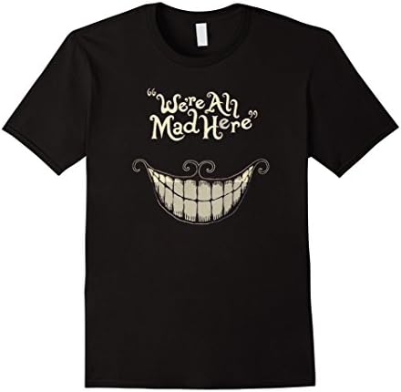 Men's Cat Shirt -  We're all mad here T-shirt 3XL Black