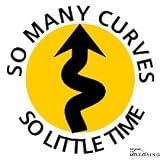 Magnetic Badge - So Many Curves - White