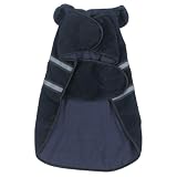 Dog Coat - Red Fleece Reflective Safety Jacket for Dogs - X-Small (XS)