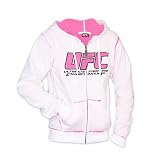 UFC Womens Sherpa Hoodie [White and Pink]