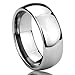 8MM Stainless Steel Wedding Band Ring High Polished Classy Domed Ring (6 to 14) For Unisex Men & Women