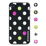 id America iPhone4S,iPhone4用 3D保護シール Cushi Dot Black csi404BLK id America iPhone4S,iPhone4用 3D保護シール Cushi Dot Black csi404BLK