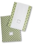 Swaddledesigns Baby Burpie Brown Circle On Circles, Lime/Brown