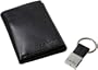 Calvin Klein Men's Leather Trifold, Black, One Size