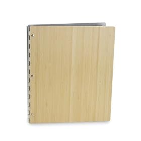 Bamboo 11x8.5 Screwpost Portfolio Book - Natural