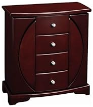 Simone Mahogany Jewelry Chest
