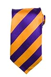 Orange and Purple Thick Stripe - Necktie - Tie