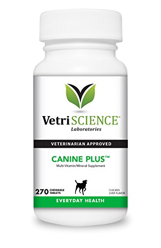 VetriScience Laboratories Canine Plus Chicken Chewable Tablets, 270 Count