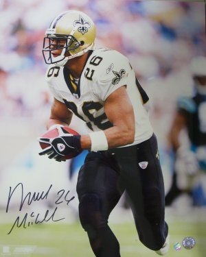 Deuce McAllister Autographed/Hand Signed New Orleans Saints 16x20 Photo