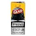 Drawstring Large Trash Bags, 30 X 33, 30gal, 1.05mil, Black, 15/bx, 6 Bx/ct