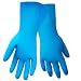 Global Glove 509B Unlined Nitrile Raised Pattern Glove, Chemical Resistant, 9 mil Thick, 13" Length, Extra-Large, Blue (Case of 144)