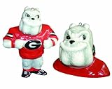 Champion Treasures NCAA Georgia Bulldogs 2 Pc. Ceramic Mascot Bust & Figurine Ornament Set
