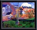 Art Poster Metal Framed Print - Breton Landscape, 1894 - Artist: Paul Gauguin- Poster Size: 7 X 9