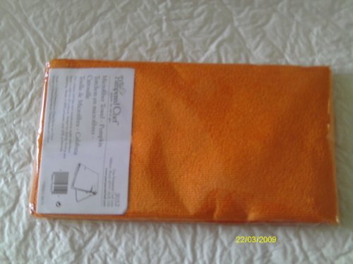 Pampered Chef Pumpkin Orange Microfiber Kitchen Towel