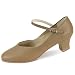Danshuz Womens Size 5 Tan Versatile Character Heel Dance Shoe