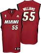 Jason Williams Jersey: adidas Red Replica #55 Miami Heat Jersey
