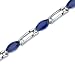 Search : Fabulous Trend: Marquise Shape Blue Sapphire Gemstone Bracelet in Sterling Silver Free Shipping