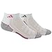 adidas Women's Climacool Low Cut Sock (2-Pair), White/Aluminum 2/Mono Pink/Aluminum 2, Size 5-10
