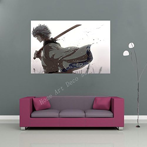 Eli GINTAMA Animation Art Waterproof Back Glue Paper Poster Boys And Girls Bedroom Decoration Wallpaper Gift WDM634