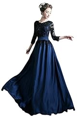 Chiffon/Satin Sequined Beaded Lace Evening Dress/Bridesmaid Dress 